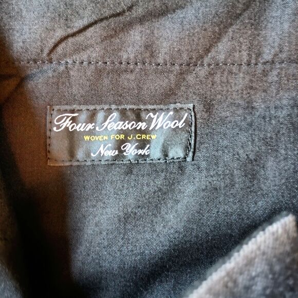 J. Crew Mens Ludlow Slim Fit Dress Pants 36 x 32  Gray Wool Blend J6061 - Picture 8 of 11